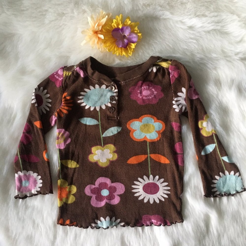 Old Navy Floral girls top - Picture 1 of 6